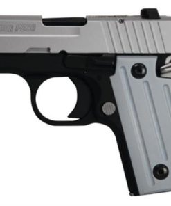 Sig P238 380 ACP 2.7In 2-Tone Black/Stainless SAO Siglite Polymer Grip (1) 6RD Steel MAG CA Compliant