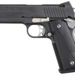 Sig 1911 45 ACP 4.2In Nightmare Black SAO Siglite Black G10 Grip (2) 8RD Steel MAG Fastback
