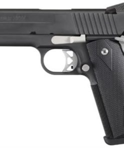 Sig 1911 45 ACP 4.2In Nightmare Black SAO Siglite Black G10 Grip (2) 8RD Steel MAG Fastback