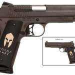 Sig 1911 45 ACP 5IN Spartan ORB SAO Siglite Spartan Grip (2) 8RD Steel MAG