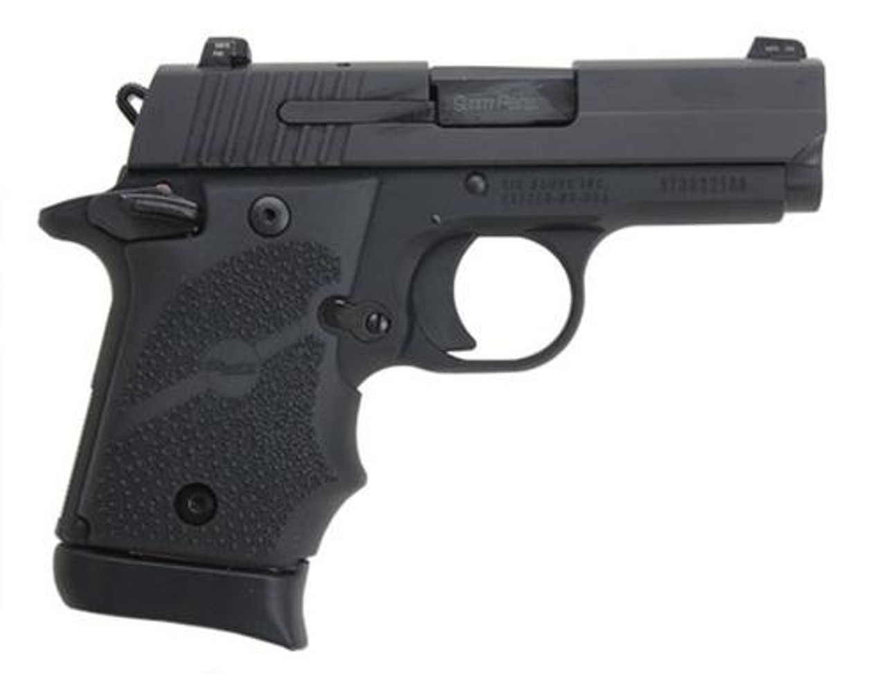 Sig P938 9MM 3IN Nitron Black SAO Siglite Black Rubber Grip (1) 7RD Steel MAG Ambi Safety Sig P938 9MM 3IN Nitron Black SAO Siglite Black Rubber Grip (1) 7RD Steel MAG Ambi Safety