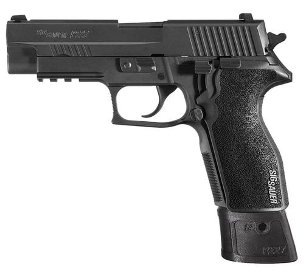 Sig P227 45 ACP 4.4In TAC OPS Black Da/Sa Siglite G10 Magwell Grip (4) 14Rd Steel MAG SRT Sig P227 45 ACP 4.4In TAC OPS Black Da/Sa Siglite G10 Magwell Grip (4) 14Rd Steel MAG SRT