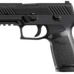 Sig P320 40 SW 3.9In Nitron Black, Striker Siglite Modular Polymer Grip (2) 14Rd Steel MAG Rail