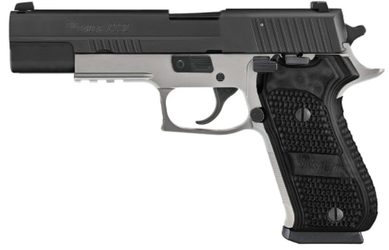 Sig P220 Match Elite 10mm, 5" Barrel, Night Sights, DA/SA, Black/Stainless, 8rd Sig P220 Match Elite 10mm, 5" Barrel, Night Sights, DA/SA, Black/Stainless, 8rd