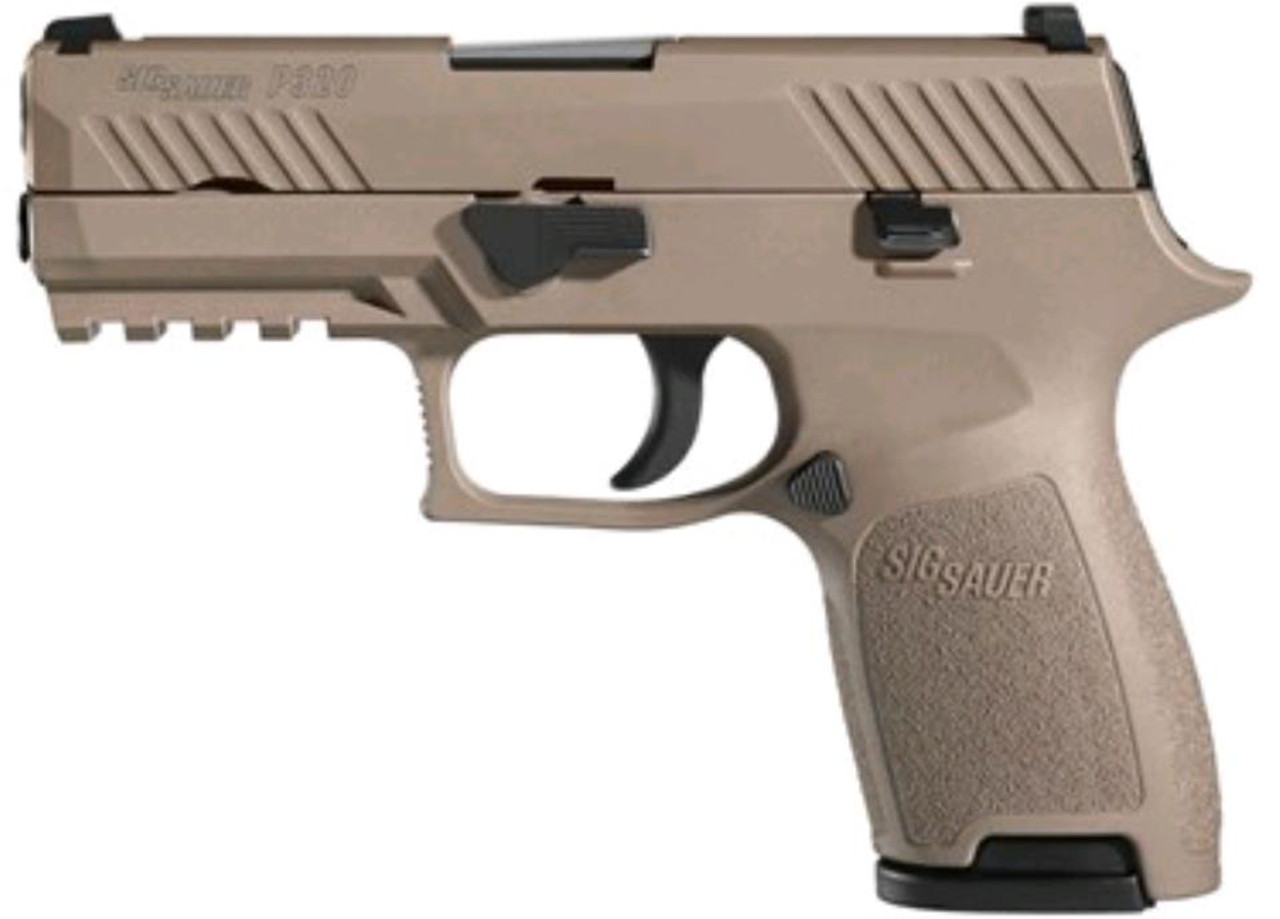 Sig P320 Compact 45 ACP, Flat Dark Earth,, , Nightsights, 9 rd Sig P320 Compact 45 ACP, Flat Dark Earth,, , Nightsights, 9 rd