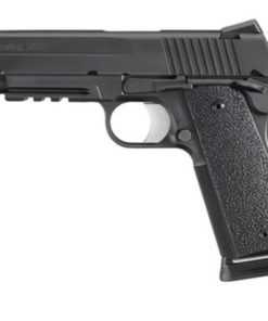 Sig 1911 Full Size XO With Rail .357 Sig 5 Barrel Contrast Sights Black Nitron XO Finish Black XT Grips 8rd