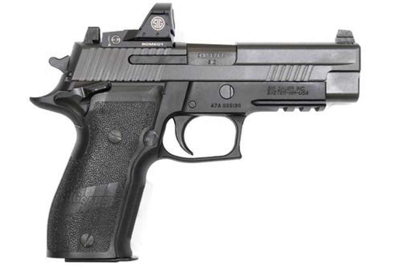 Sig P226 Elite SAO 9mm, 4.4",, , Mounted Romeo1 Reflex Sight, 15 rd Sig P226 Elite SAO 9mm, 4.4",, , Mounted Romeo1 Reflex Sight, 15 rd