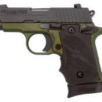 Sig P238 Army .380ACP, 2.7", Night Sights, Black Grip, 7rd
