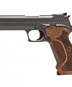 Sig P210 Target Single 9mm, 5", Walnut Grip, Black Nitron Stainless Steel, 8rd
