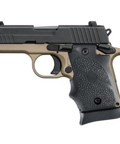 Sig P938 Semi Auto Pistol 9mm, 3" Barrel, Desert Hogue Grip, 7rd Mag
