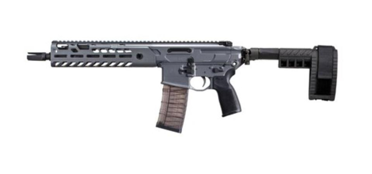 Sig MCX Virtus Pistol 5.56/223 11.5" Barrel M-LOK Col. Stabilizing Brace Gray Finish 30rd Mag Sig MCX Virtus Pistol 5.56/223 11.5" Barrel M-LOK Col. Stabilizing Brace Gray Finish 30rd Mag