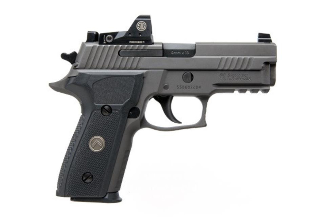 Sig P229 Legion, DA/SA, Compact, 9mm, 3.9" Barrel, Alloy Frame, Legion Gray Finish, Black G10 Grips, X-RAY3 Day/Night Sights, P-SAIT Trigger, ROMEO1 Reflex Optic, 10Rd, 3 Magazines Sig P229 Legion, DA/SA, Compact, 9mm, 3.9" Barrel, Alloy Frame, Legion Gray Finish, Black G10 Grips, X-RAY3 Day/Night Sights, P-SAIT Trigger, ROMEO1 Reflex Optic, 10Rd, 3 Magazines