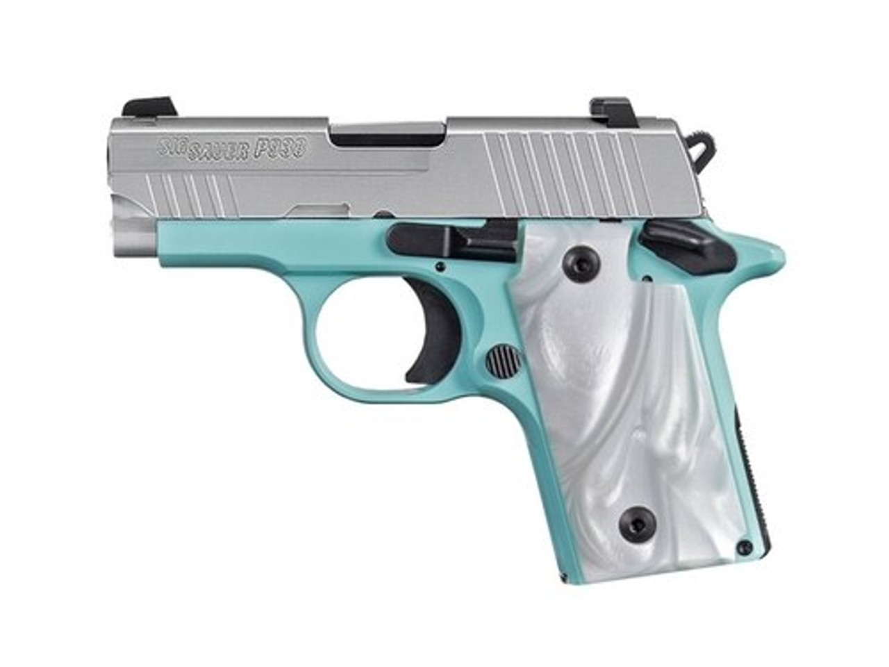 SIG P938, 9mm, 3", 7rd, SIGLITE NS, Robin Egg Blue SIG P938, 9mm, 3", 7rd, SIGLITE NS, Robin Egg Blue
