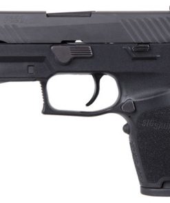 Sig P320 Compact 9mm Double, 3.9", Black, Lima320 Green Laser Grip, NS, Black SS Slide, 15rd