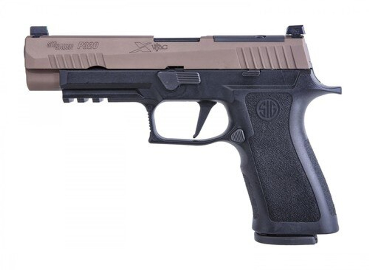 Sig P320, X-VTAC, Striker Fired, Full Size, 9mm, 4.7", Polymer, Black Frame, Coyote Slide, VTAC Day/Night Sights, 3 Mags, Modular X Grip, Optic Ready, 17Rd Sig P320, X-VTAC, Striker Fired, Full Size, 9mm, 4.7", Polymer, Black Frame, Coyote Slide, VTAC Day/Night Sights, 3 Mags, Modular X Grip, Optic Ready, 17Rd