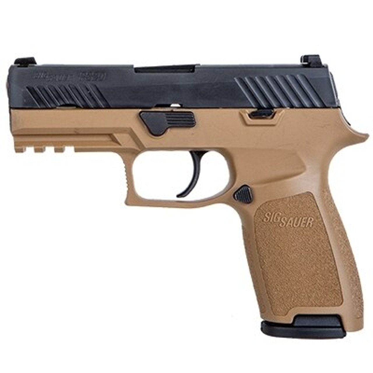 SIG P320 Copperhead, 9mm, 3.9", 17rd, Coyote Tan Grips, Nitron Slide SIG P320 Copperhead, 9mm, 3.9", 17rd, Coyote Tan Grips, Nitron Slide