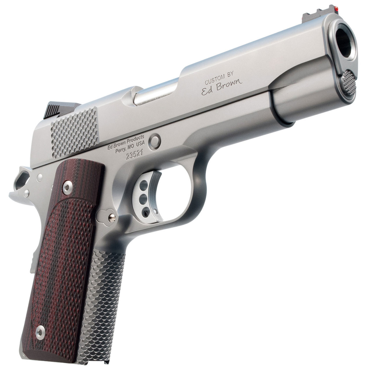 Ed Brown CCO Single 45 ACP 4.25" Barrel, FOF Black VZ Grip Stainless Steel, 7rd Ed Brown CCO Single 45 ACP 4.25" Barrel, FOF Black VZ Grip Stainless Steel, 7rd