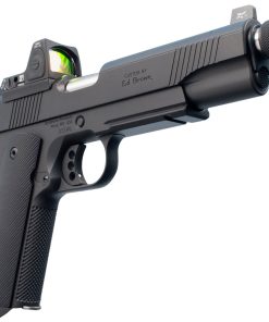Ed Brown Special Forces SR Single 45 ACP 5" Threaded Barrel, NS/Red Dot Black Polymer Grip Black Gen4, 7rd