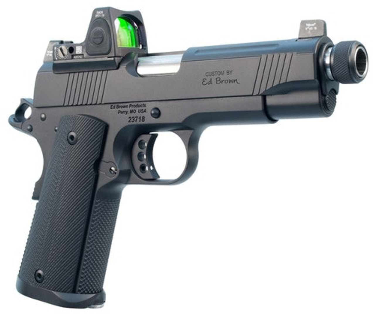Ed Brown Special Forces SRC 45 ACP, 5" Barrel, Threaded, NS/Red Dot, Black, Gen4, 7rd Ed Brown Special Forces SRC 45 ACP, 5" Barrel, Threaded, NS/Red Dot, Black, Gen4, 7rd