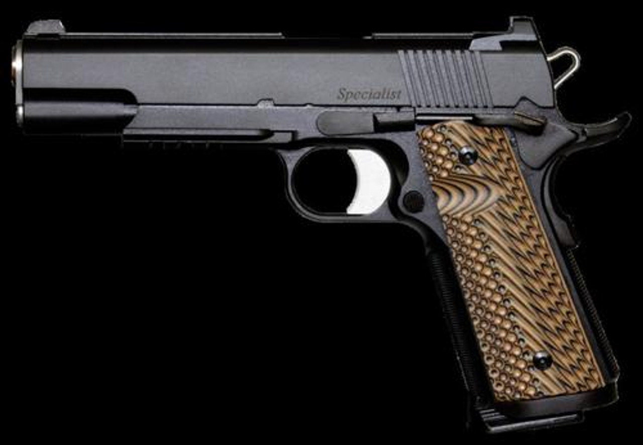Dan Wesson Specialist Commander, 9mm, 4.25", 10rd, Tritium NS, G10 VZ Operator II Grips Dan Wesson Specialist Commander, 9mm, 4.25", 10rd, Tritium NS, G10 VZ Operator II Grips