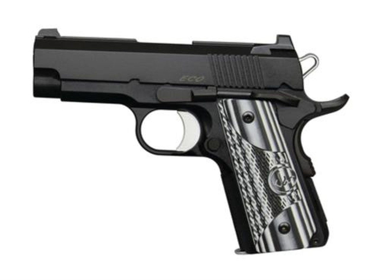 Dan Wesson ECO 1911 Compact 9mm, 3.5" Barrel, Night Sights, G10 Grips, 7rd Mag Dan Wesson ECO 1911 Compact 9mm, 3.5" Barrel, Night Sights, G10 Grips, 7rd Mag