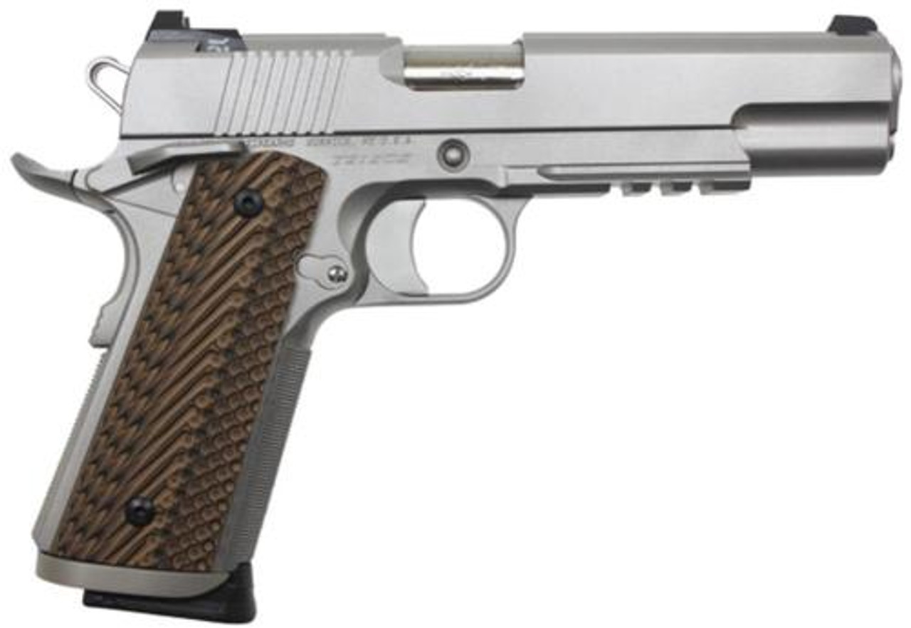 Dan Wesson Specialist .45 ACP, 5" Barrel, Stainless Steel, G-10 VZ II Grips, Night Sights, 8rd Dan Wesson Specialist .45 ACP, 5" Barrel, Stainless Steel, G-10 VZ II Grips, Night Sights, 8rd