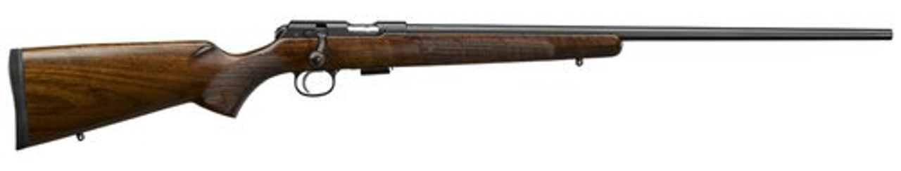 CZ, 457 American, Bolt Action, 17HMR, 24.8" Cold Hammer Forged Barrel, Black, Walnut Stock, 5 Rounds CZ, 457 American, Bolt Action, 17HMR, 24.8" Cold Hammer Forged Barrel, Black, Walnut Stock, 5 Rounds