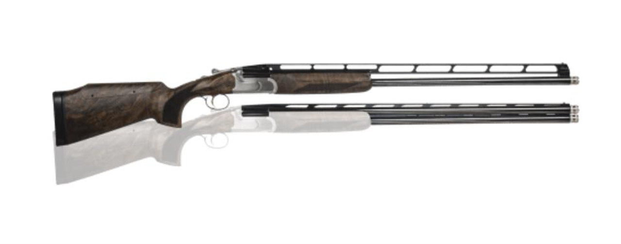 CZ, All-American Trap Combo, 12 Gauge, 3" Chamber, 32" Barrel, Silver Finish, Walnut Stock, 2 Rounds CZ, All-American Trap Combo, 12 Gauge, 3" Chamber, 32" Barrel, Silver Finish, Walnut Stock, 2 Rounds