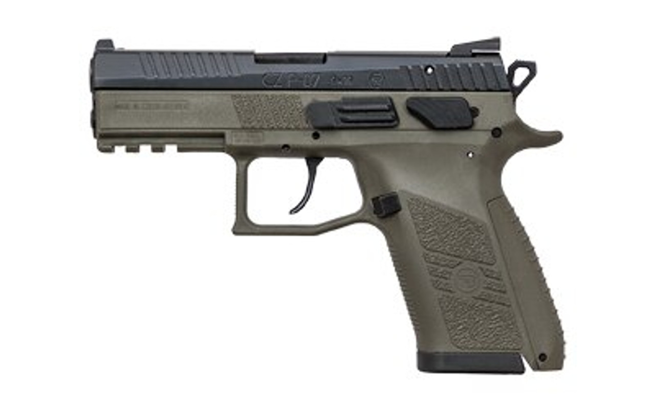 CZ P-07 Full-Size Single/Double 9mm 3.75" Barrel, OD Green Polymer Gri, 15rd CZ P-07 Full-Size Single/Double 9mm 3.75" Barrel, OD Green Polymer Gri, 15rd
