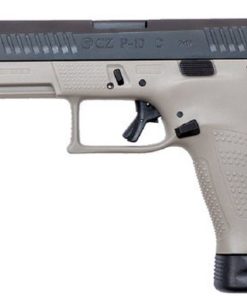 CZ, P-10C, 9mm, 4" Threaded Barrel, Polymer Frame And Grips, Trigger Safety, Compact, High Night Sights, Semi-automatic, Suppressor Ready, 17Rd, Striker Fire, Gray Finish