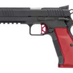 Dan Wesson DWX Single Action Only, Full Size, 40 S&W, 5" Barrel, Steel Frame, Black, Aluminum Grips, 15Rd, Ambidextrous Safety, Fiber Front & Adjustable Rear Sights