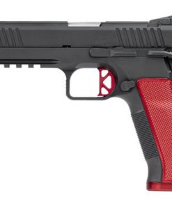 Dan Wesson DWX Single Action Only, Full Size, 40 S&W, 5" Barrel, Steel Frame, Black, Aluminum Grips, 15Rd, Ambidextrous Safety, Fiber Front & Adjustable Rear Sights