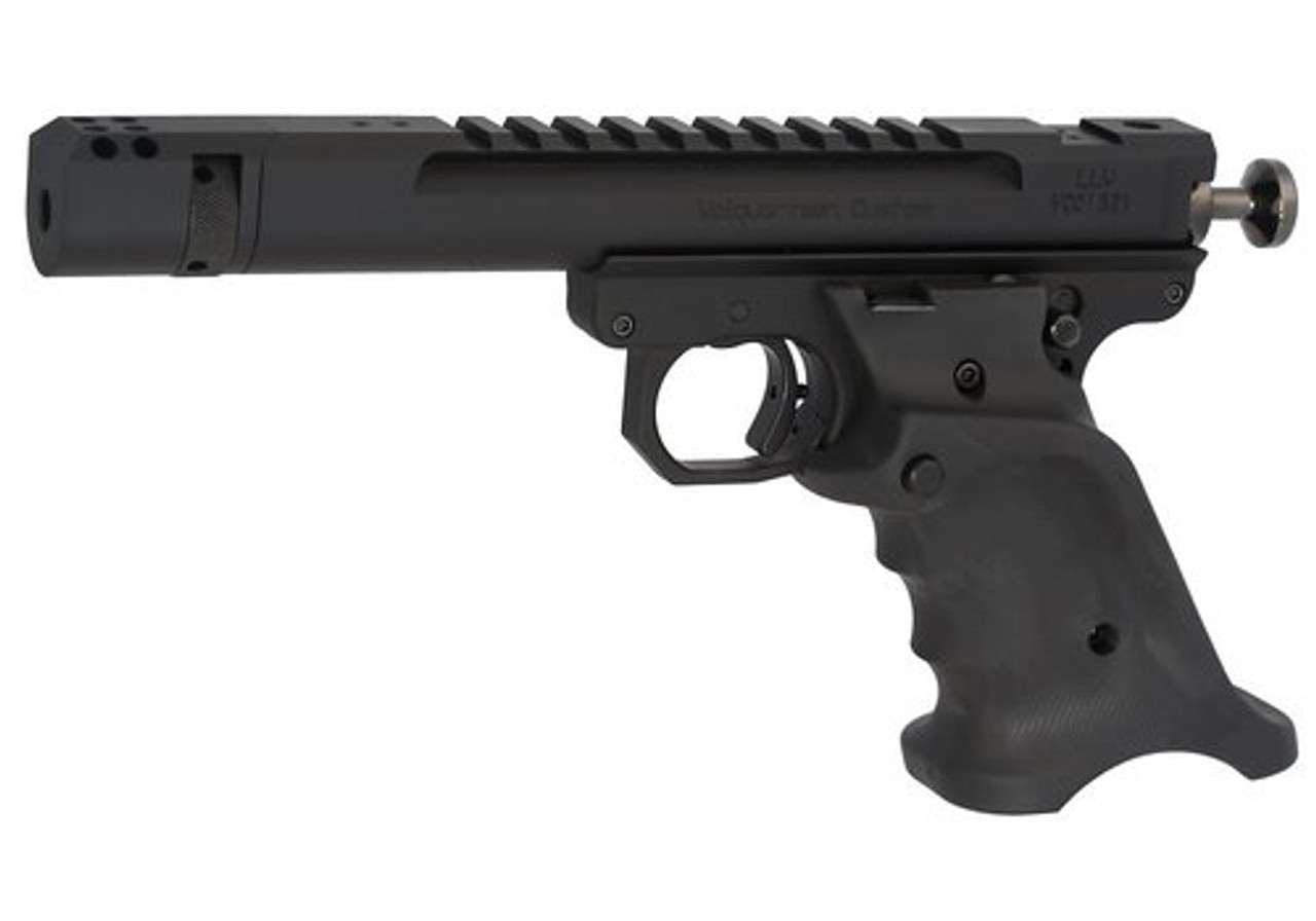 Volquartsen Scorpion Open Model .22 LR, 4.5" Barrel, Target 22 Style Frame, Compensator, Volthane Grips, Black Volquartsen Scorpion Open Model .22 LR, 4.5" Barrel, Target 22 Style Frame, Compensator, Volthane Grips, Black