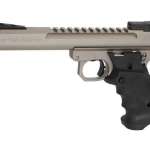 Volquartsen Scorpion .22 LR, 6" Barrel, Target 22 Style Frame, Volthane Grips, Target Sights, Silver