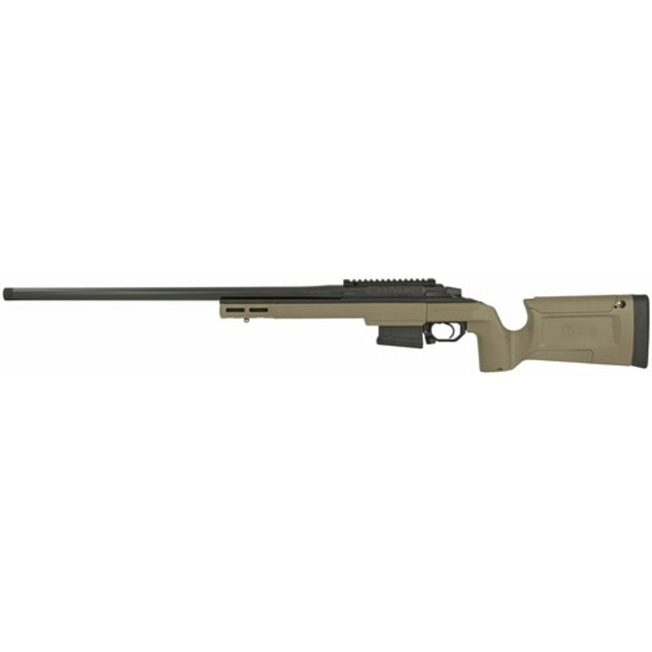 Seekins HAVAK BRAVO 6.5PRC, 24" 5R Match Barrel, Cerakote Finish, KRG Flat Dark Earth Stock, 5Rd Detachable Mag, Timney Trigger Seekins HAVAK BRAVO 6.5PRC, 24" 5R Match Barrel, Cerakote Finish, KRG Flat Dark Earth Stock, 5Rd Detachable Mag, Timney Trigger