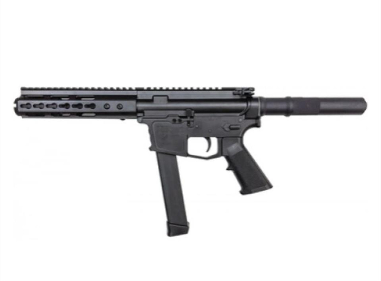 ATI AR-15 Pistol 9MM HGA Billet 5.5" Barrel, 7" KM Handguard Flash CAN 31Rd Mag ATI AR-15 Pistol 9MM HGA Billet 5.5" Barrel, 7" KM Handguard Flash CAN 31Rd Mag
