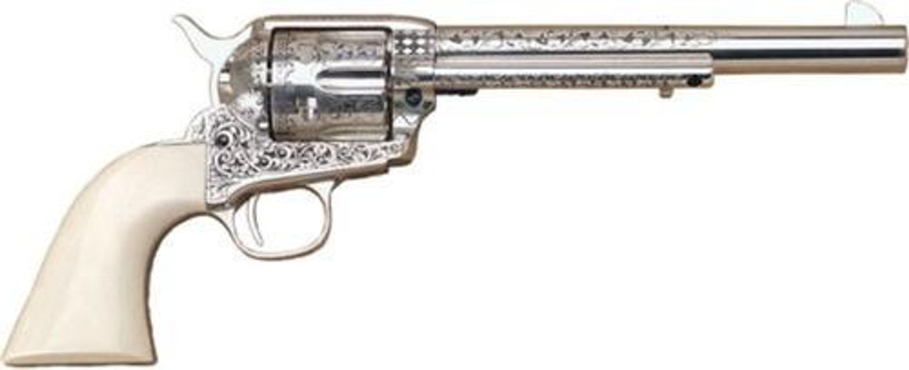 Cimarron Teddy Roosevelt 45 Colt,7." Barrel, Engraved, Ivory Grips, 6rd Cimarron Teddy Roosevelt 45 Colt,7." Barrel, Engraved, Ivory Grips, 6rd