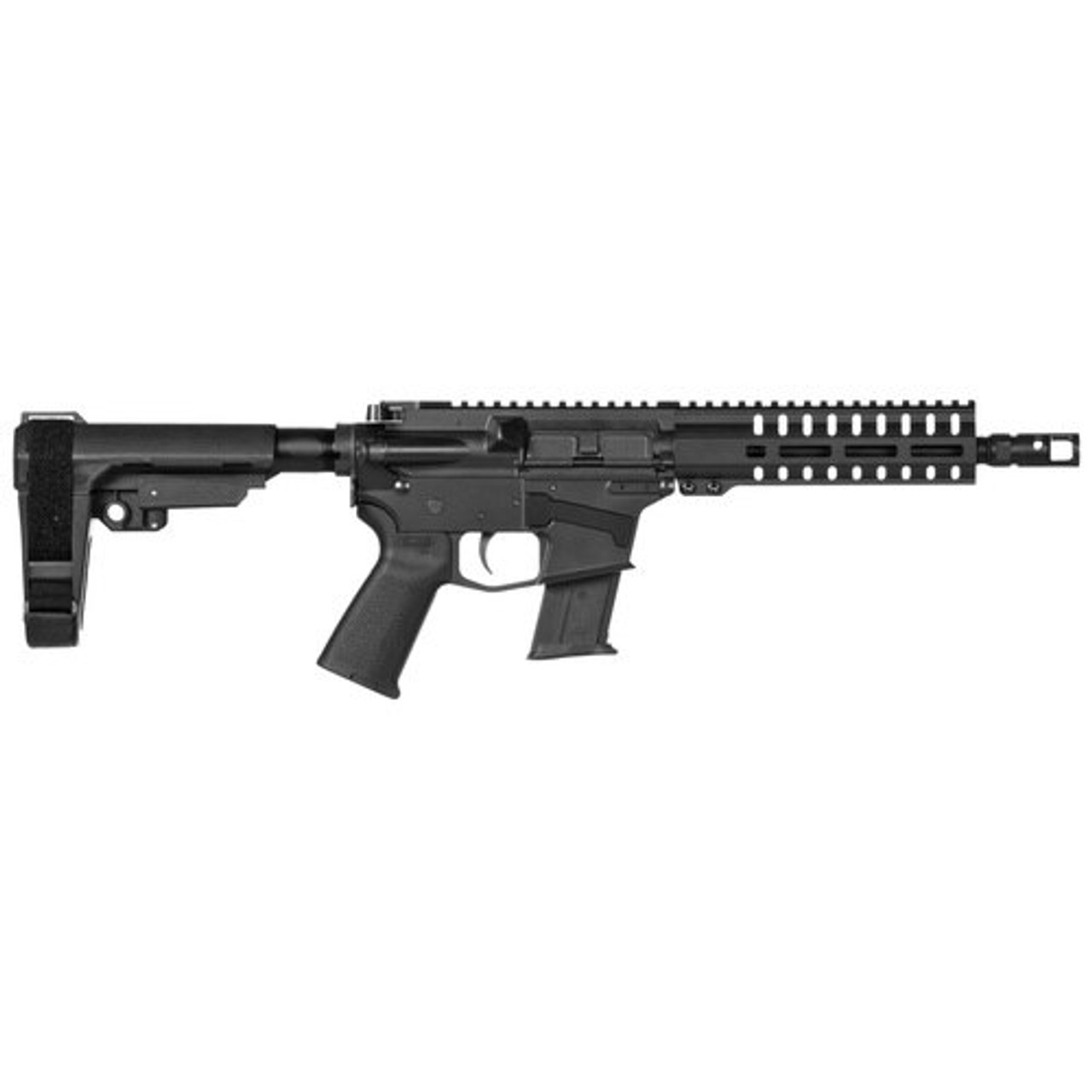 CMMG Banshee 200 AR-15 Pistol 5.7X28M, 8" Barrel, Black, RipBrace, M-LOK RML7 Handguard, 20Rd Mag CMMG Banshee 200 AR-15 Pistol 5.7X28M, 8" Barrel, Black, RipBrace, M-LOK RML7 Handguard, 20Rd Mag