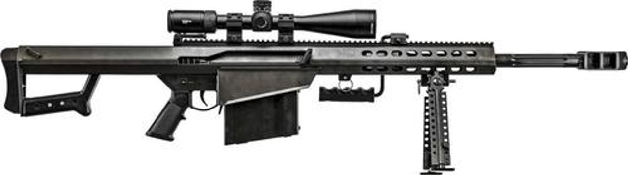 Barrett 82A1 50BMG, 20" Barrel, Black, Synthetic Stock, 10Rd, 1 Magazine, Bi-pod, Vortex Viper PST 5-25x50 FFP With EBR-7C Reticle, Barrett Zero Gap Rings Barrett 82A1 50BMG, 20" Barrel, Black, Synthetic Stock, 10Rd, 1 Magazine, Bi-pod, Vortex Viper PST 5-25x50 FFP With EBR-7C Reticle, Barrett Zero Gap Rings