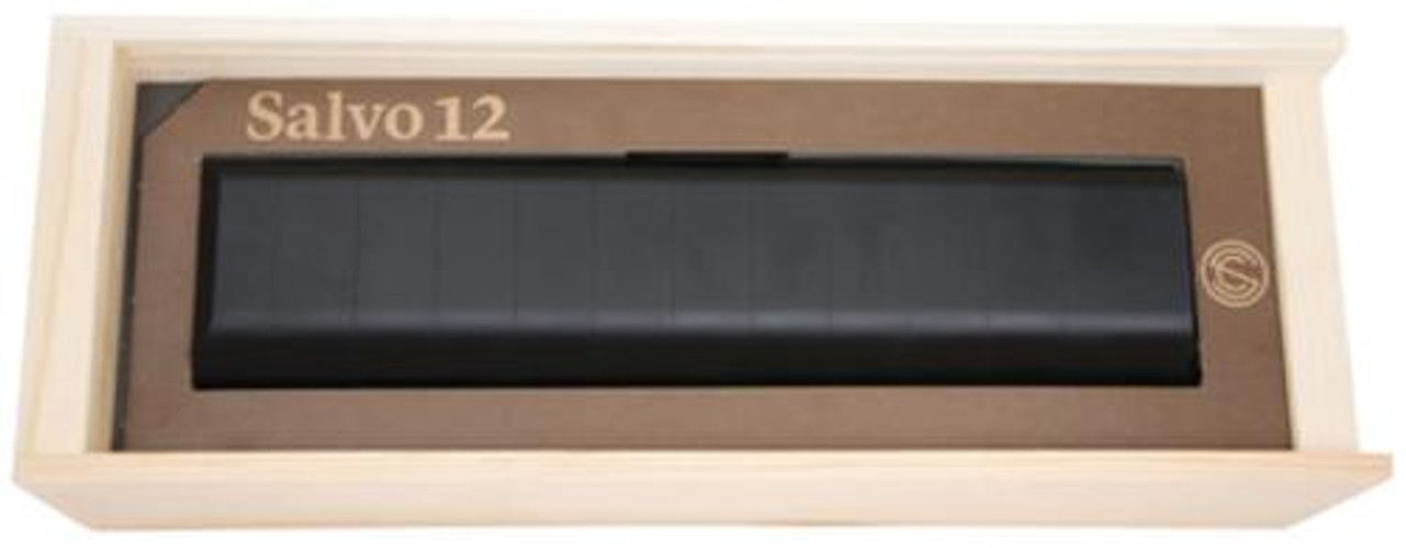 Silencerco Salvo 12 Shotgun Silencer 12 Ga Without Mount Hard Coat Anodized Black - All NFA Rules Apply Silencerco Salvo 12 Shotgun Silencer 12 Ga Without Mount Hard Coat Anodized Black - All NFA Rules Apply