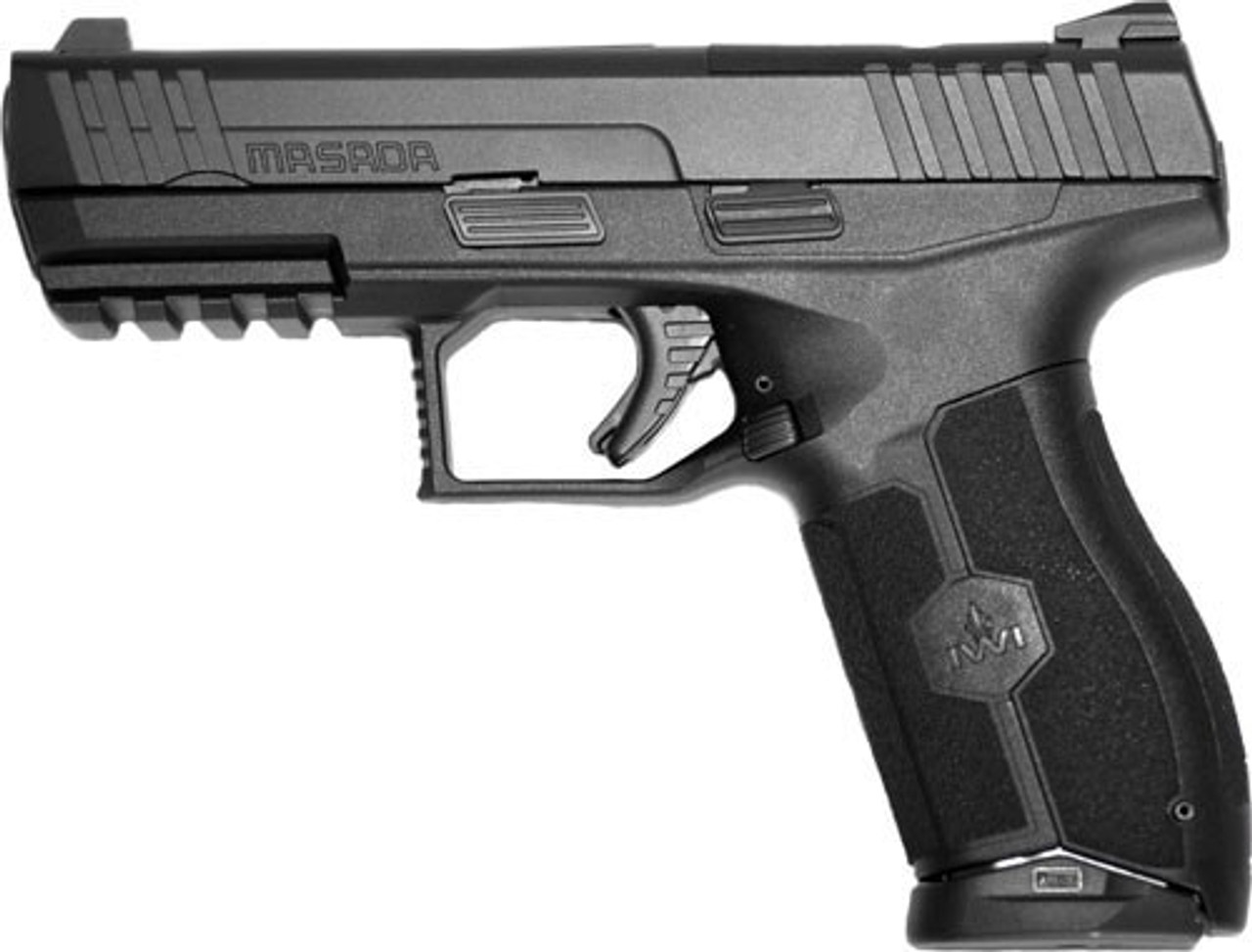 IWI MASADA Striker-Fire Double 9mm 4.1" Barrel, Black Polymer Grip, 17rd IWI MASADA Striker-Fire Double 9mm 4.1" Barrel, Black Polymer Grip, 17rd