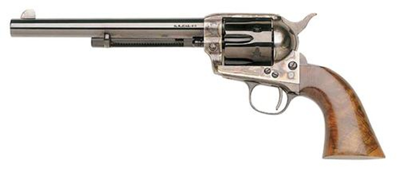 Taylor's 1873 Single Cattleman 45LC 7.5" 6rd Case Hardended Frame Blued Taylor's 1873 Single Cattleman 45LC 7.5" 6rd Case Hardended Frame Blued