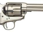 Taylors 1873 Cattleman, .45 Colt, 5.5" Barrel, 6rd, Mother of Pearl Grips, Nickel