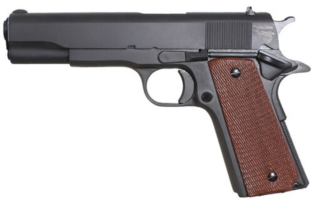 Taylor's 1911 Standard, 45 ACP, 5", 7rd, Walnut Grips, Blued Taylor's 1911 Standard, 45 ACP, 5", 7rd, Walnut Grips, Blued
