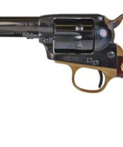 Cimaron Model P Junior Black Stallion Single Action Revolver 22LR/.22 Mag Dual Cylinder 4.75" Black Barrel Smooth Walnut Grip