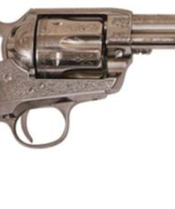 Cimarron Firearms Frontier .45 Long Colt 4.75" Barrel Nickel Finish PW Laser Engraved Poly Ivory Grip