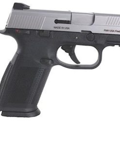 FN FNS40 Manual Safety Fxd 3 Dot NS 40S&W 4" Barrel, 3 Mags Poly Grips Black/SS, 10rd