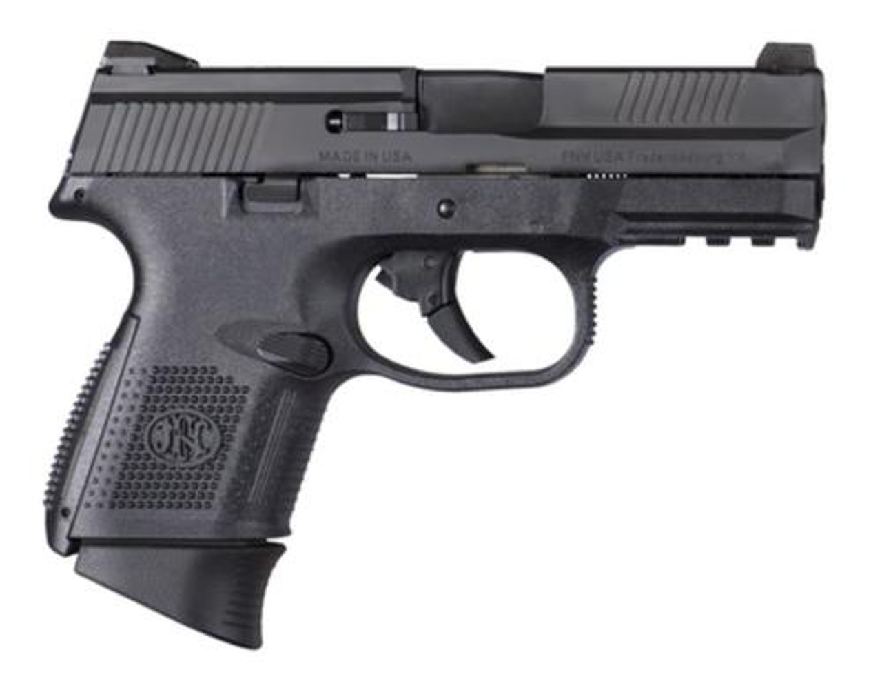 FN FNS-9C Compact 9mm 3.6" Barrel Black Slide Fixed 3-Dot Sights No Manual Safety 17rd FN FNS-9C Compact 9mm 3.6" Barrel Black Slide Fixed 3-Dot Sights No Manual Safety 17rd