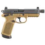 FN FNX 45 Tactical, 45 ACP, 5.3" TB, 15rd, NS, Flat Dark Earth Frame