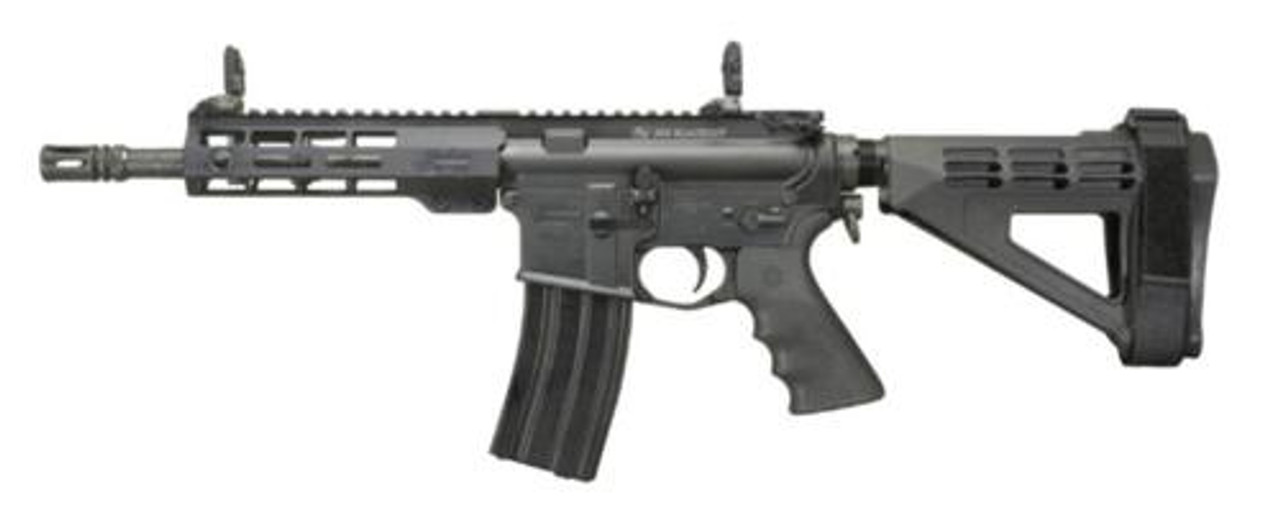 Windham AR-15 Pistol 223/5.56, 9" Barrel, 5- Position SB Pistol Brace, 7" Forearm, Front/Rear Flip Sights Windham AR-15 Pistol 223/5.56, 9" Barrel, 5- Position SB Pistol Brace, 7" Forearm, Front/Rear Flip Sights